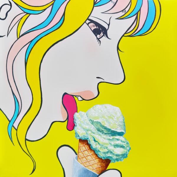 食べる女子シリーズ　食べることは生きること　アイスクリーム