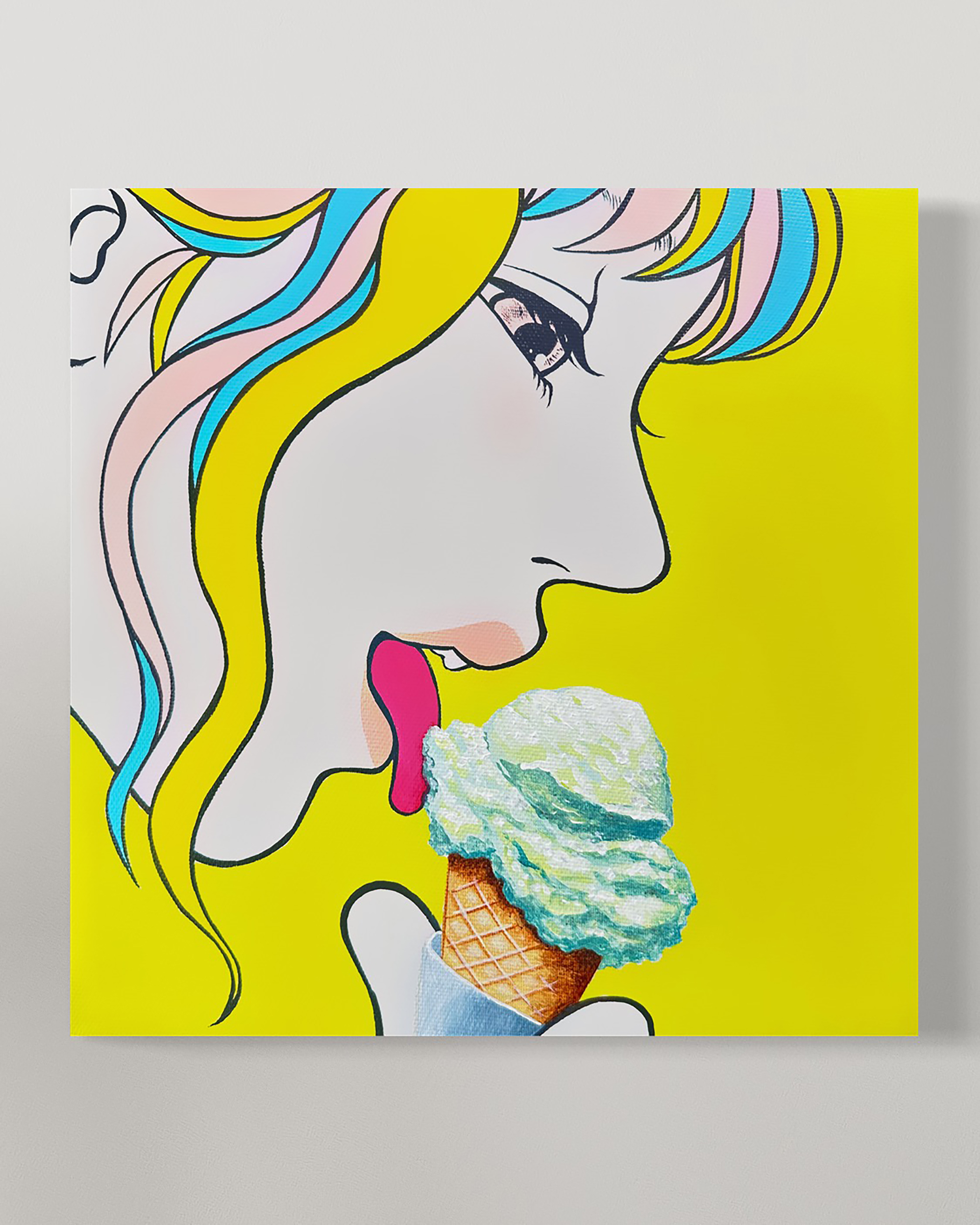 食べる女子シリーズ　食べることは生きること　アイスクリーム