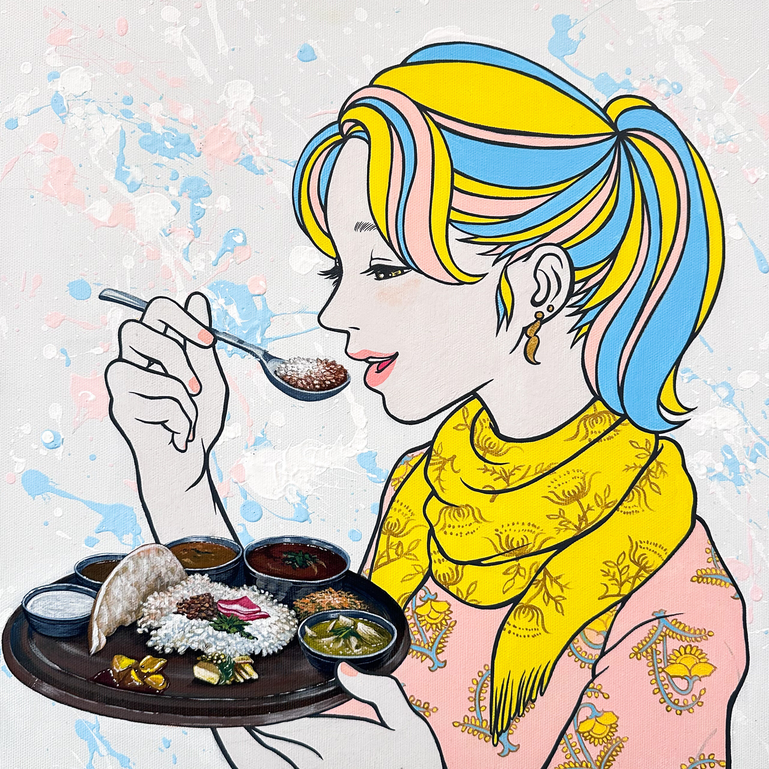 食べる女子　別府　curry tane　大森かずえ